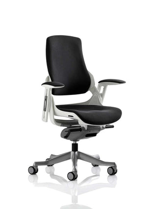 Zure High Back White Shell Executive Office Chair With Arms EX000114 2