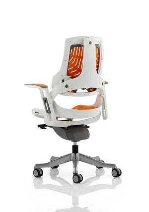 Zure High Back White Shell Executive Office Chair With Arms EX000133 5