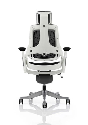 Zure High Back White Shell Executive Office Chair With Arms KC0161 4