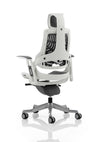 Zure High Back White Shell Executive Office Chair With Arms KC0164 8