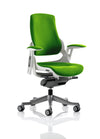 Zure High Back White Shell Executive Office Chair With Arms KCUP0690 2