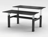 Mara Follow Sit Stand Bench Desk 299B Black Top Black Frame 1200Mm