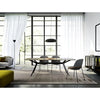 Montecarlo 4 Leg Dining Chair 4 In Grey With Dining Table In Dining Chair